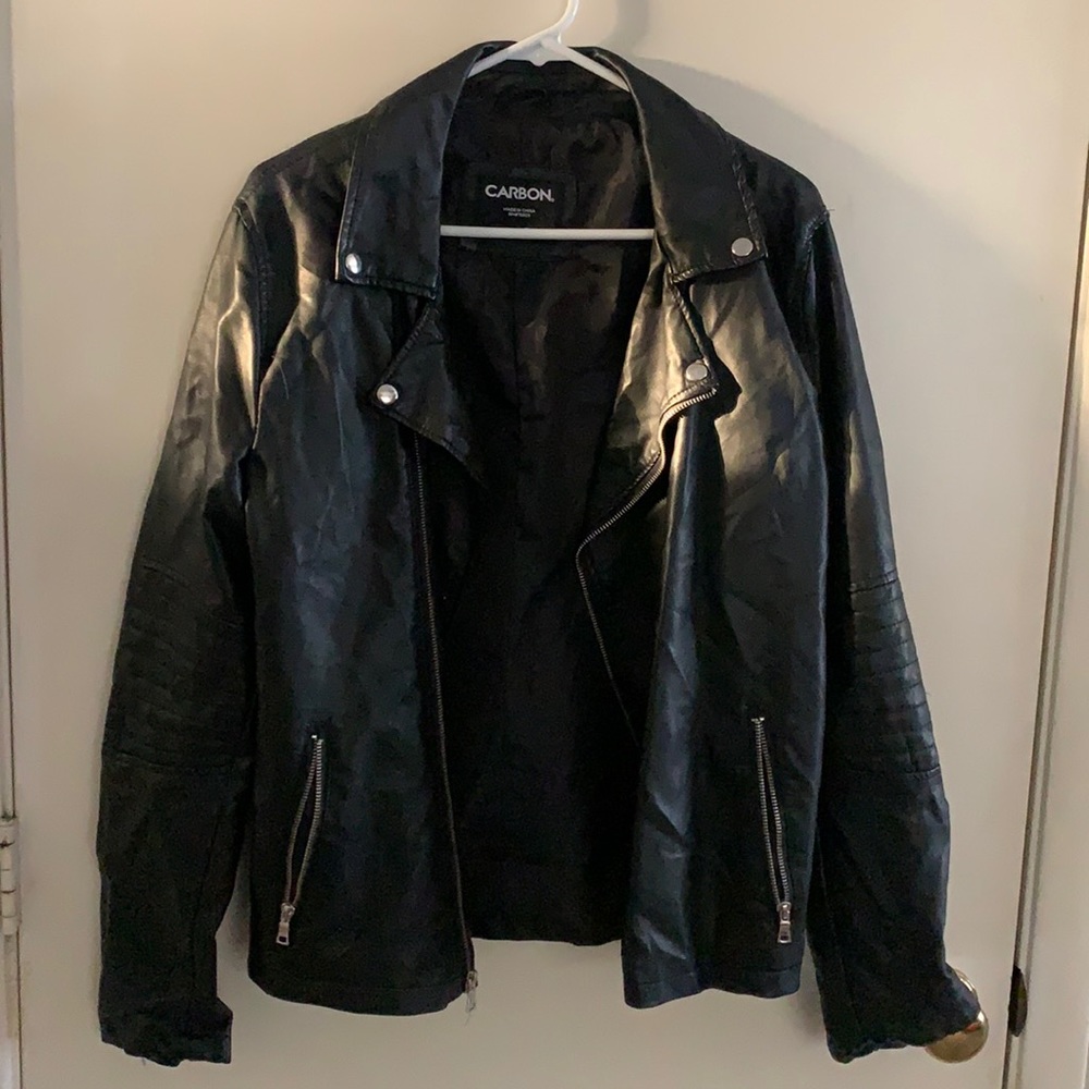 Pleather biker jacket from Rue21.